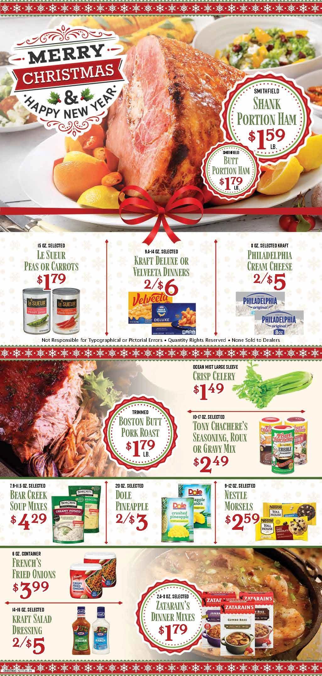 Village Market of Loreauville Advertisement, Sale Items